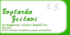 boglarka zsilavi business card